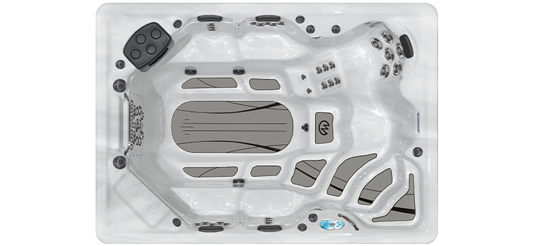 H2X Swimspa by Master Spas the Therapool D downshot